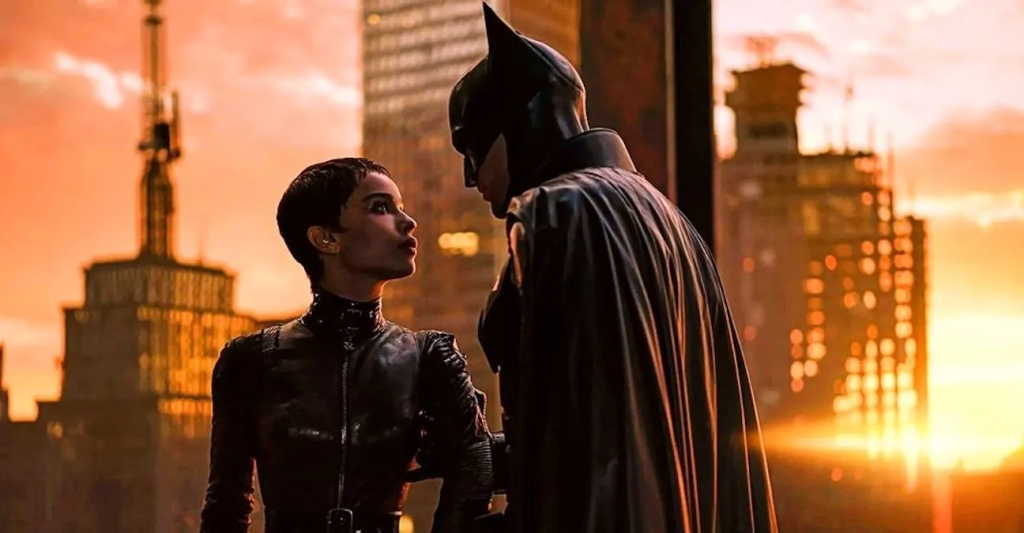 Catwoman and Batman having a moment